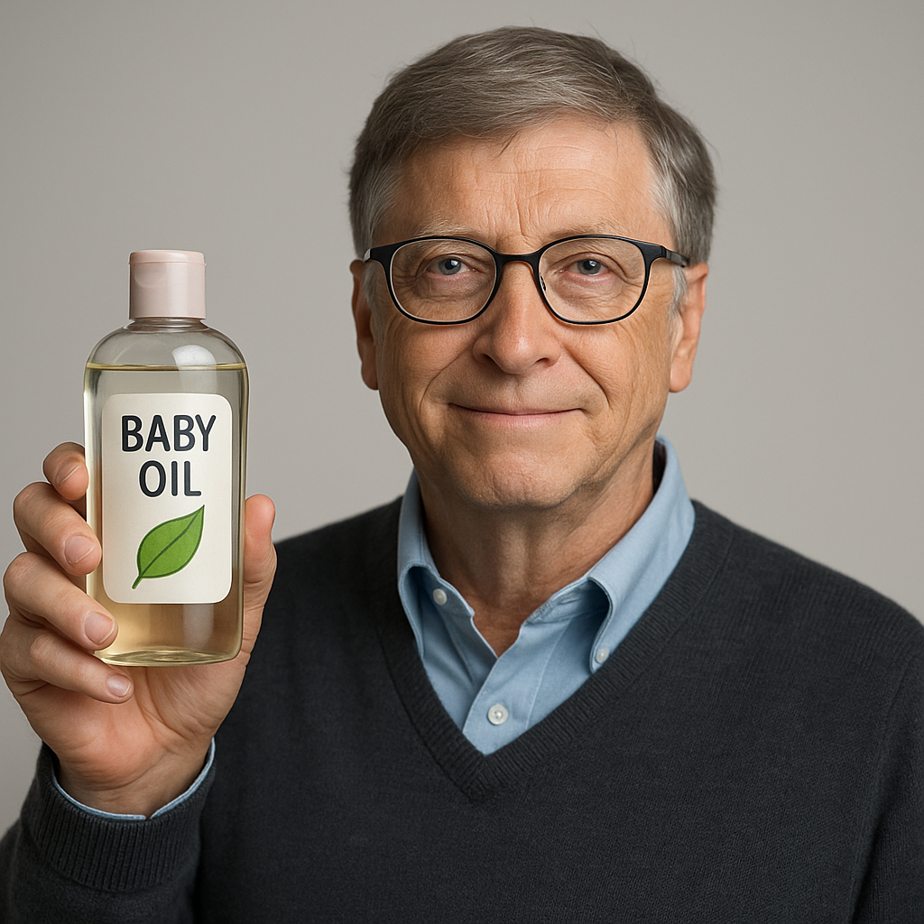 Bill Gates’ CO₂ Baby Oil Invention Reportedly Saves Humanity