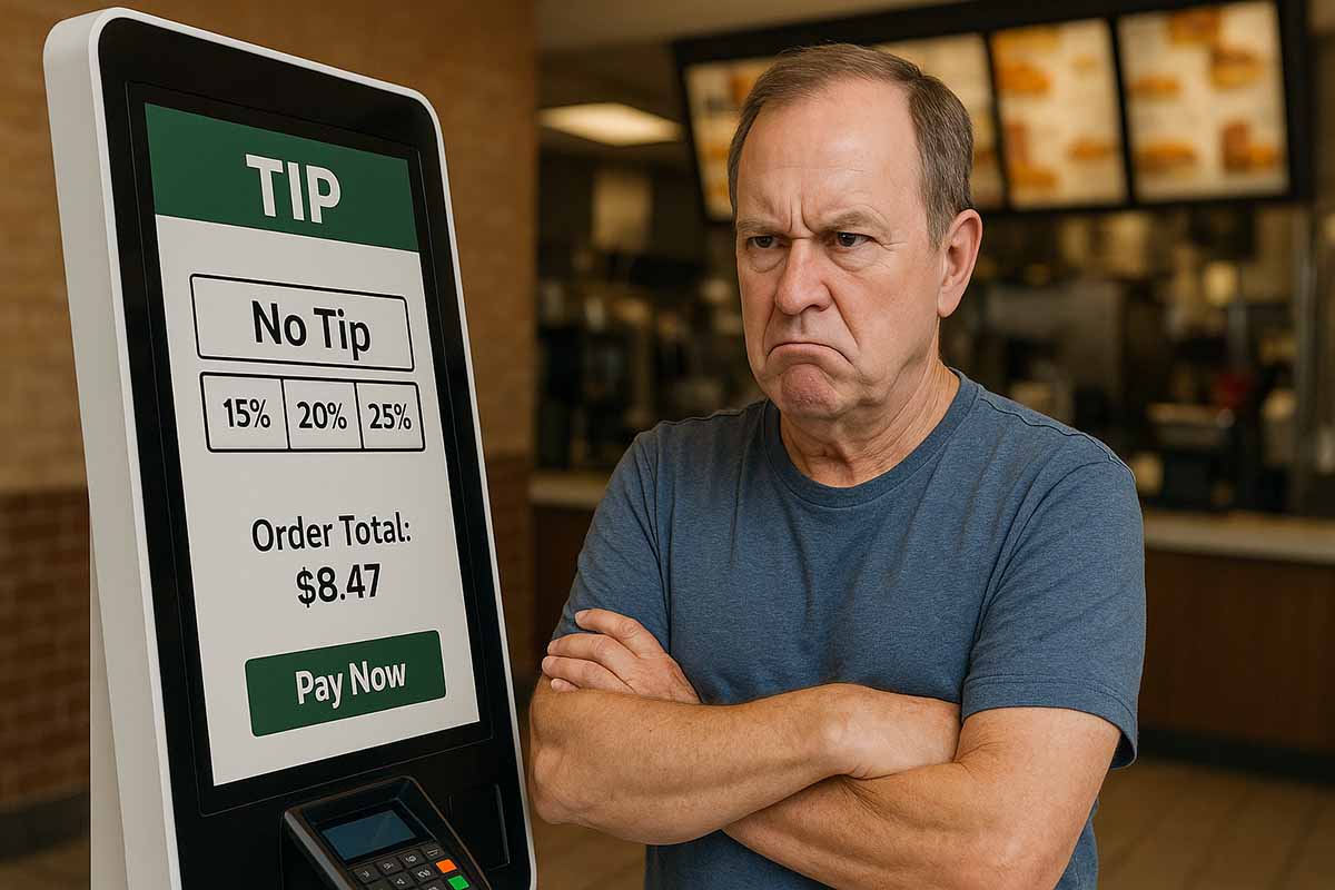 Man Shamed for Refusing to Tip Self-Service Kiosk