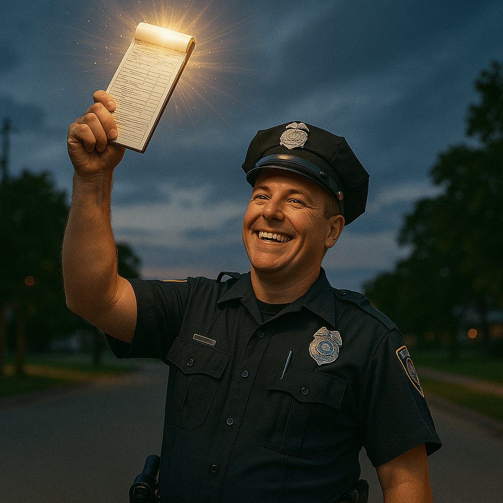 Cops Keep the Peace… One Revenue Generating Speeding Ticket at a Time