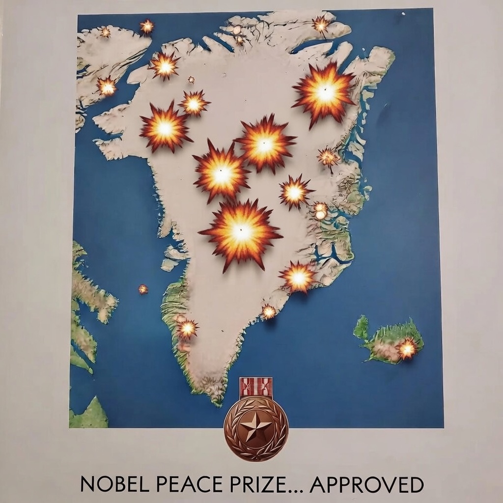 Trump Accepts Nobel Peace Prize Before Invading Greenland With Military Force