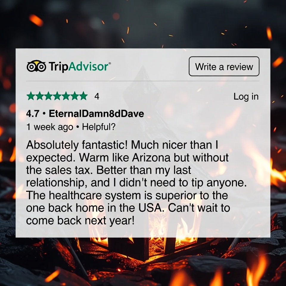 Hell Receives 4.7 Stars on TripAdvisor: ‘Much Nicer Than Expected,’ Say Reviewers